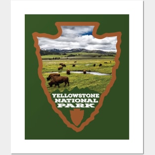 Yellowstone National Park arrowhead Posters and Art